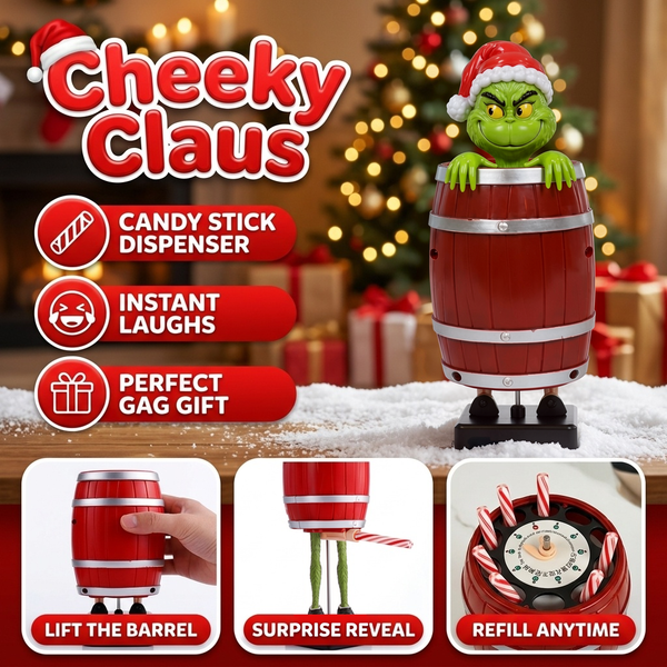 CheekyClaus™ — O Barril Surpresa do Papai Noel